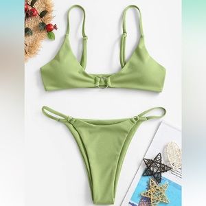 Ribbed o ring bikini